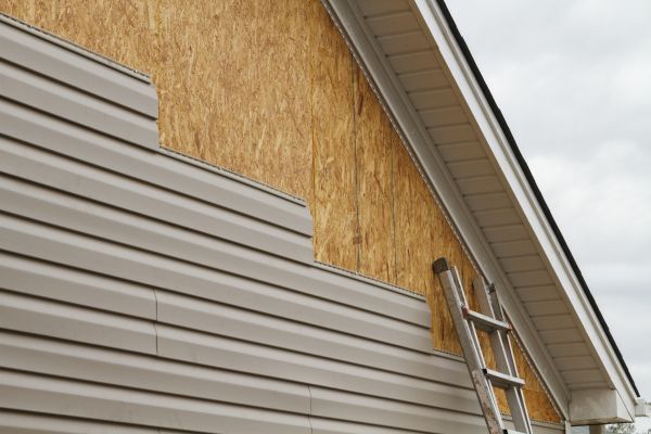 Grey Vinyl Siding Installation in Champaign